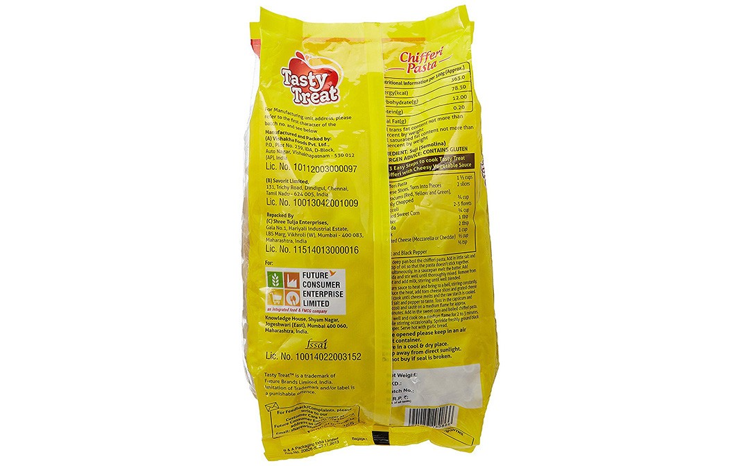 Tasty Treat Chifferi Pasta    Pack  500 grams